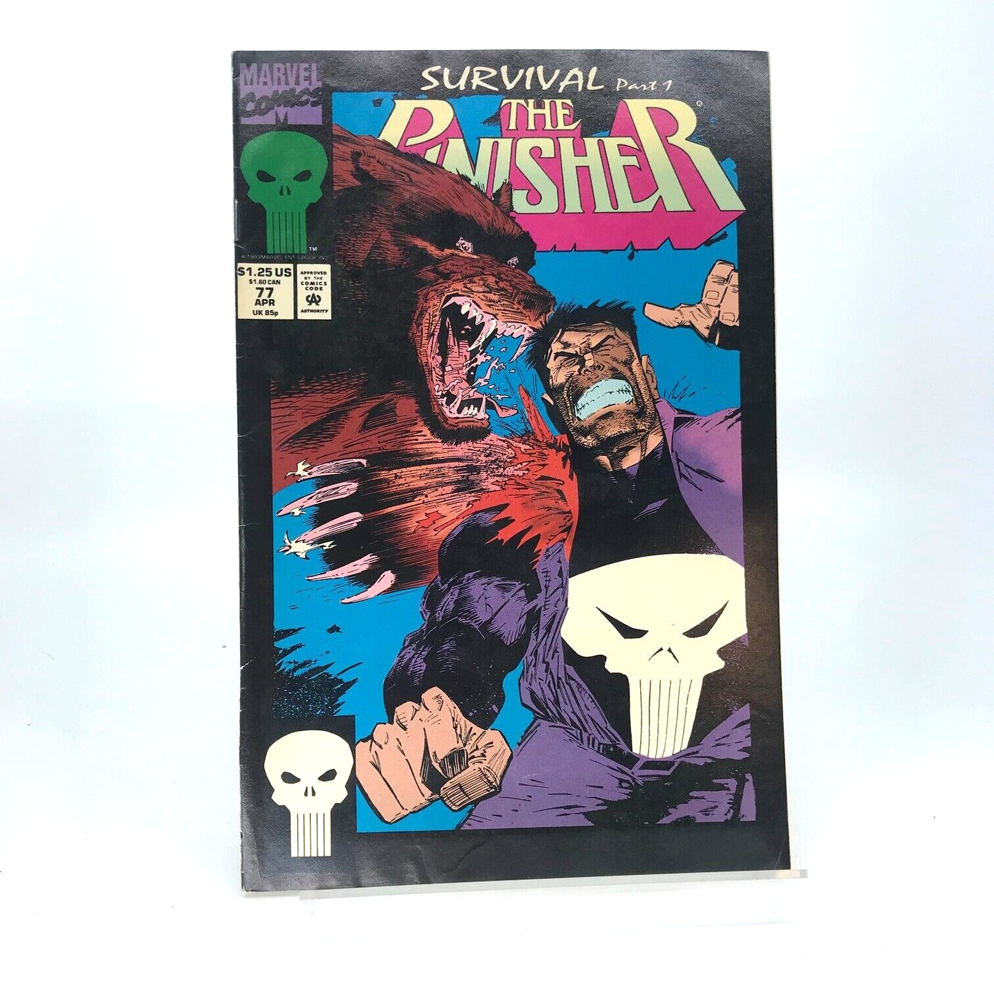 The Punisher Issue 77 Original Vintage Comic - Marvel Comics D51