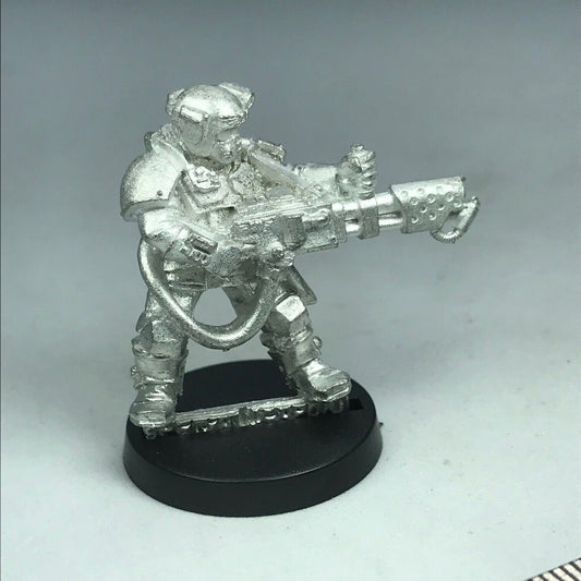 Metal Imperial Guard Kasrkin Stormtrooper Flamethrower - Warhammer 40K X7099