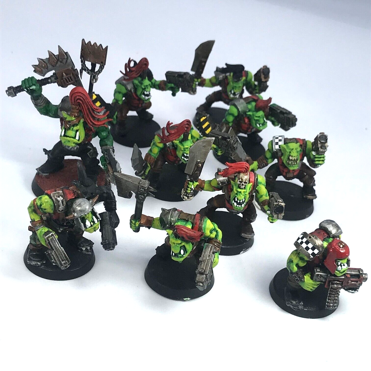 Space Ork Ork Boyz Squad - Painted - Warhammer 40K C1307