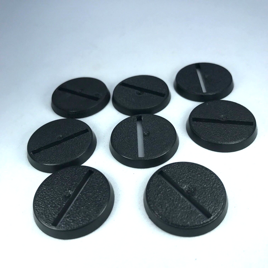 Original Games Workshop 25mm Round Slotta Bases Dated 2005 Warhammer 40K X8774