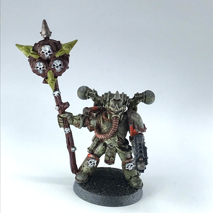 Plague Marine Icon Bearer Chaos Space Marines - Warhammer 40K Metal X3768