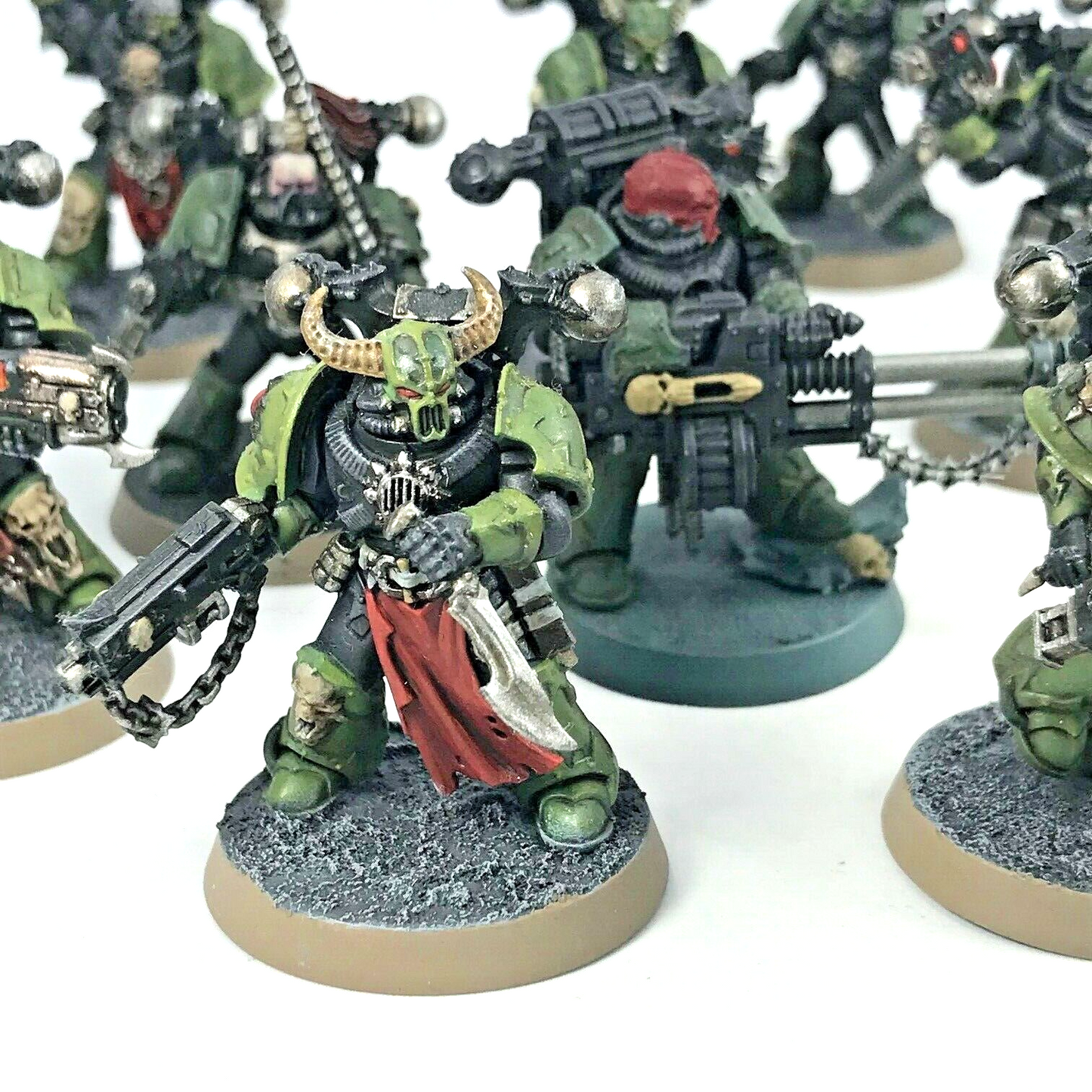 Chaos Plague Marines Squad - Painted - Warhammer 40K C495