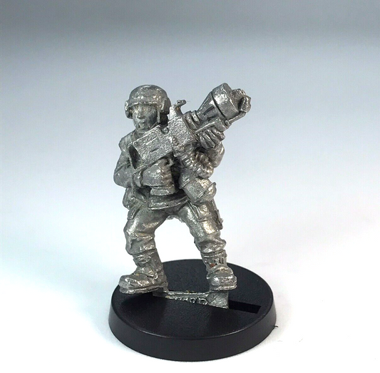 Cadian Shock Troop with Flamethrower Imperial Guard - Warhammer 40K Metal X4243