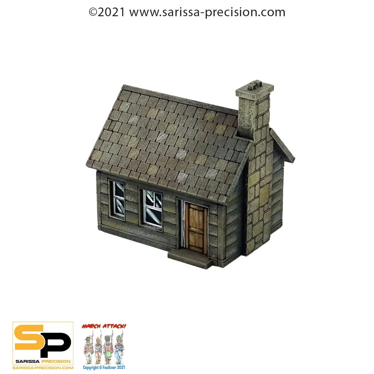 North American Shack (15mm) - Pre-Cut MDF - Warlord Games Sarissa Prec