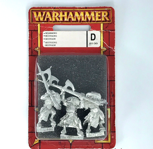 Classic Chaos Beastmen Bestigor Blister - Warhammer Fantasy Games Workshop C615