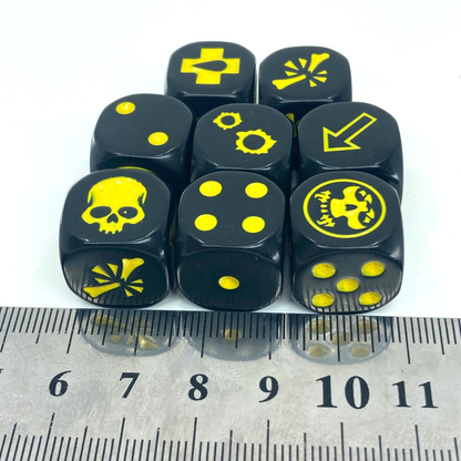 Necromunda Black Dice Set - Warhammer Necromunda Games Workshop X7294 Necromunda Black Dice Set - Warhammer Necromunda Games Workshop X7294