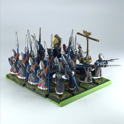 High Elves Spearmen Regiment - Warhammer Fantasy Painted - Some Metal