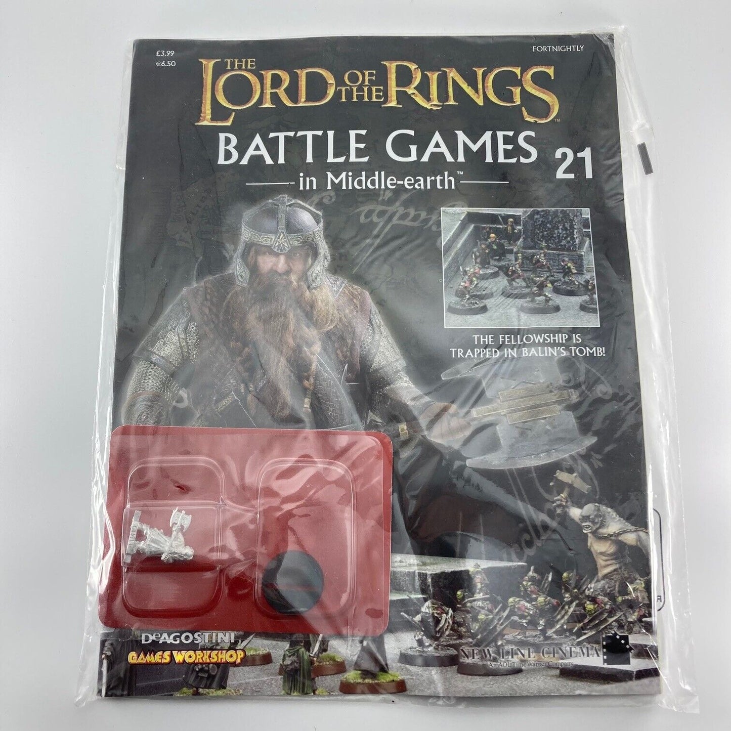 LOTR Magazine 21 - Metal Gimli - LOTR Warhammer Lord of the Rings M877