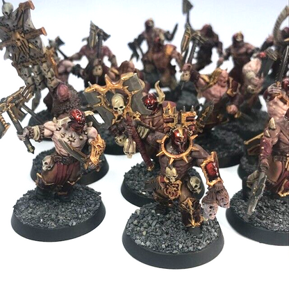 Khorne Bloodbound Bloodreavers Chaos - Painted - Warhammer Age of Sigmar C1319