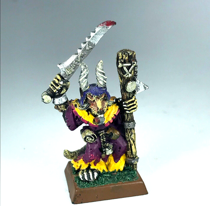 Skaven Plague Monk Champion - Painted - Warhammer Fantasy Classic Metal X5503