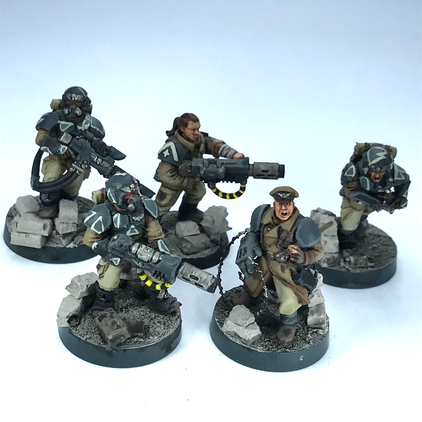 Imperial Guard Cadian Company HQ Astra Militarum - Painted Warhammer 40K C3635