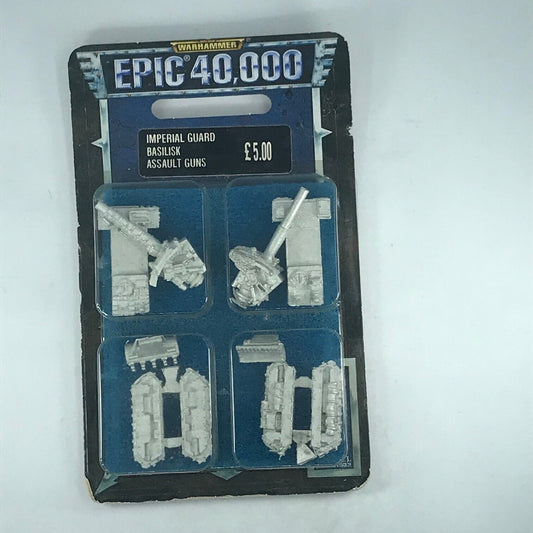 Metal Epic Basilisk Guns Imperial Guard Blister - Warhammer Armageddon C1614