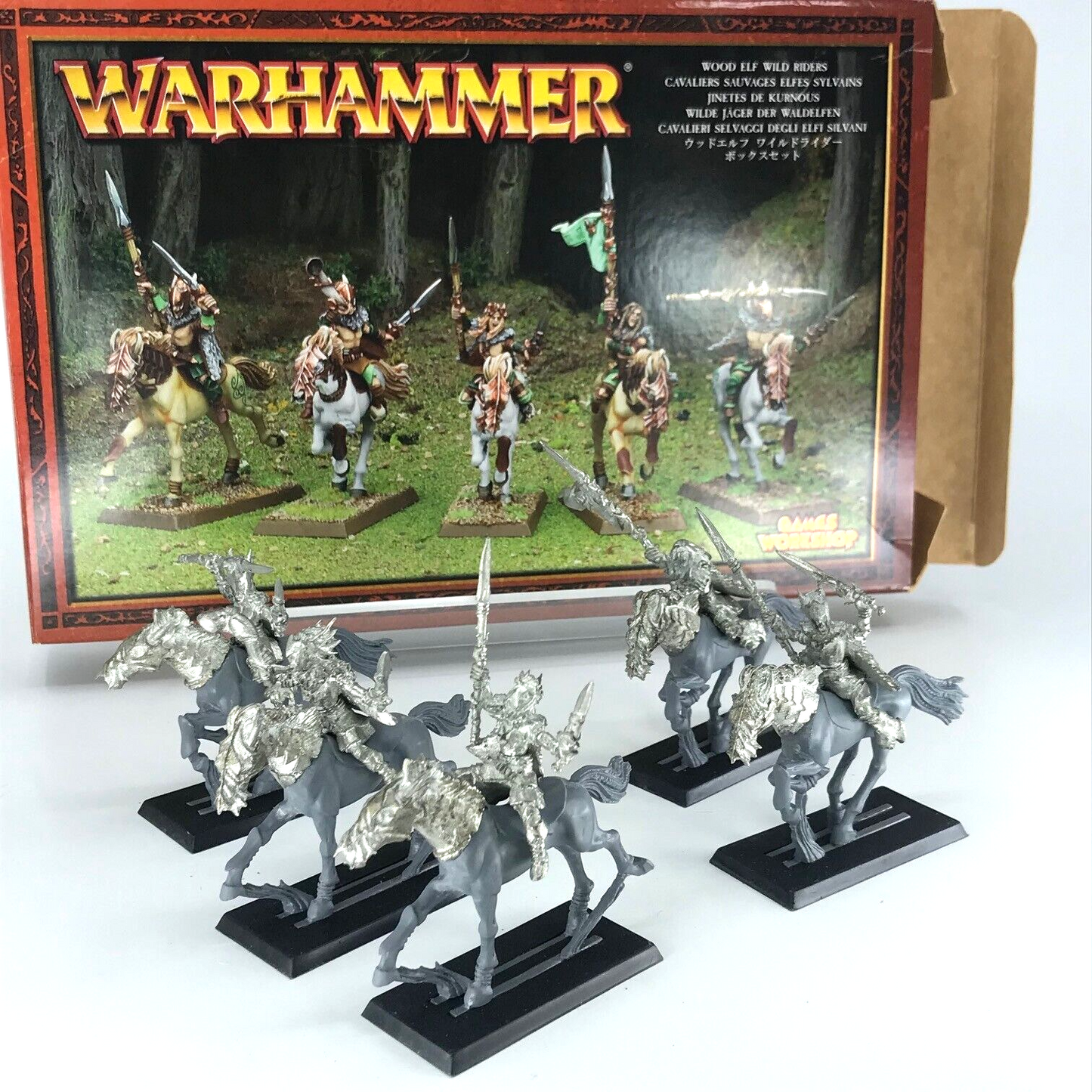 Wood Elves Wild Riders Regiment - Warhammer Fantasy Games Workshop Unpainted