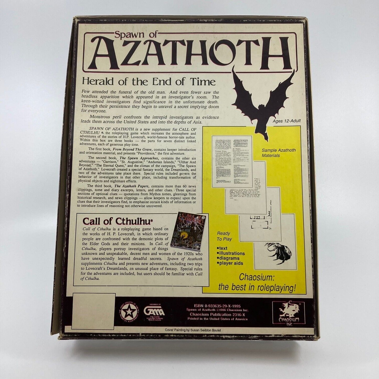 Spawn of Azathoth - Call of Cthulhu - Unsure if Complete / Poor Condition W186