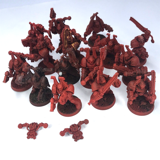 Classic Khorne Chaos Space Marine Squad - Part Painted - Warhammer 40K C3922