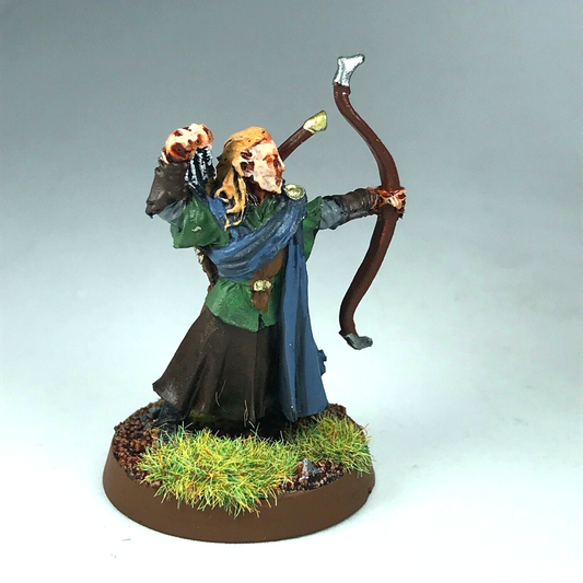 Metal Lothlorien Wood Elf Archer - Painted - Warhammer / Lord of the Rings X776