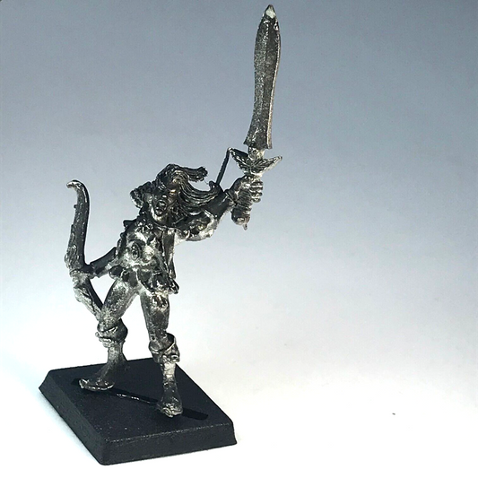 Classic Metal Wood Elves Elf Archer Champion Command - Warhammer Fantasy X10223