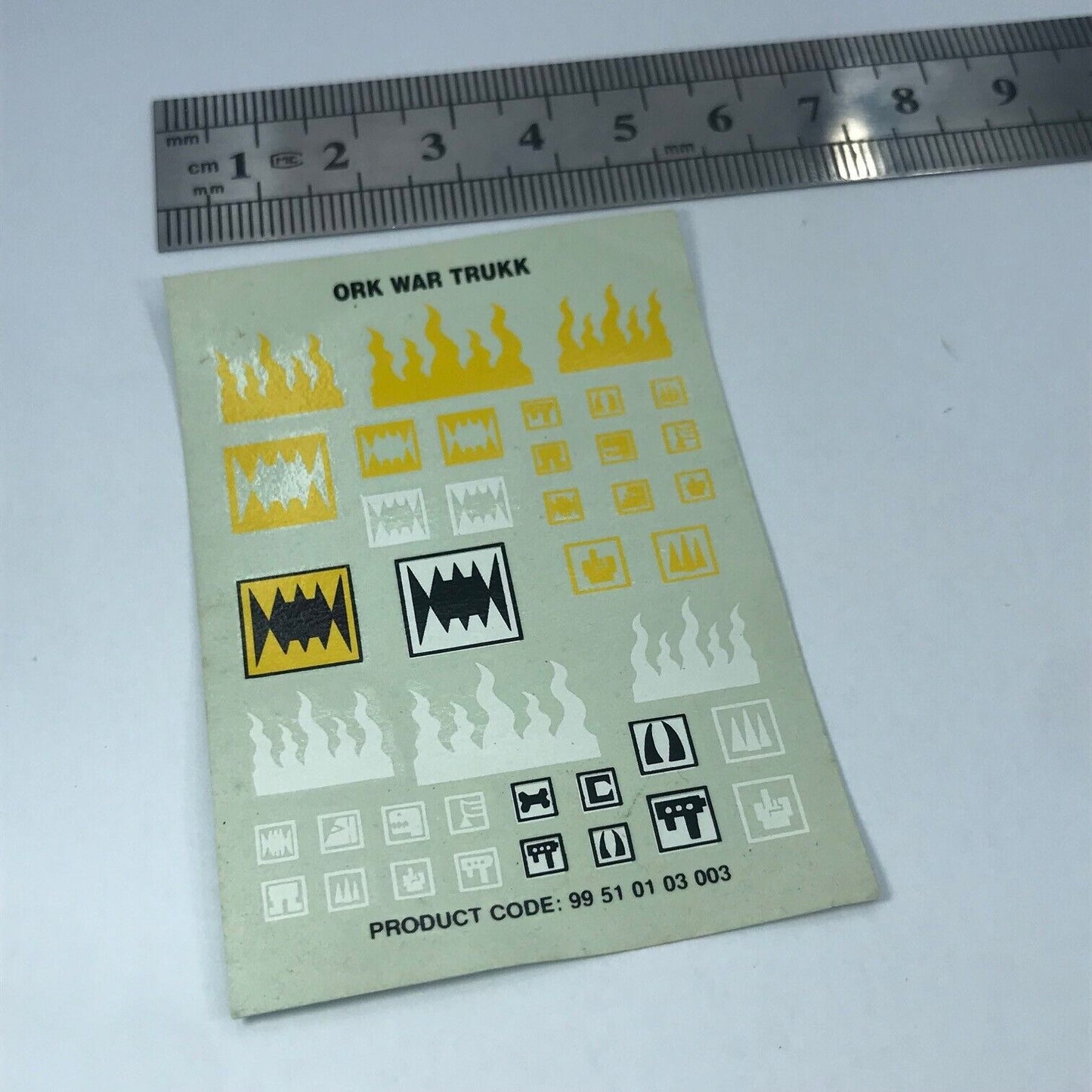 Classic Space Ork War Trukk Transfer Sheet - Warhammer 40K T242