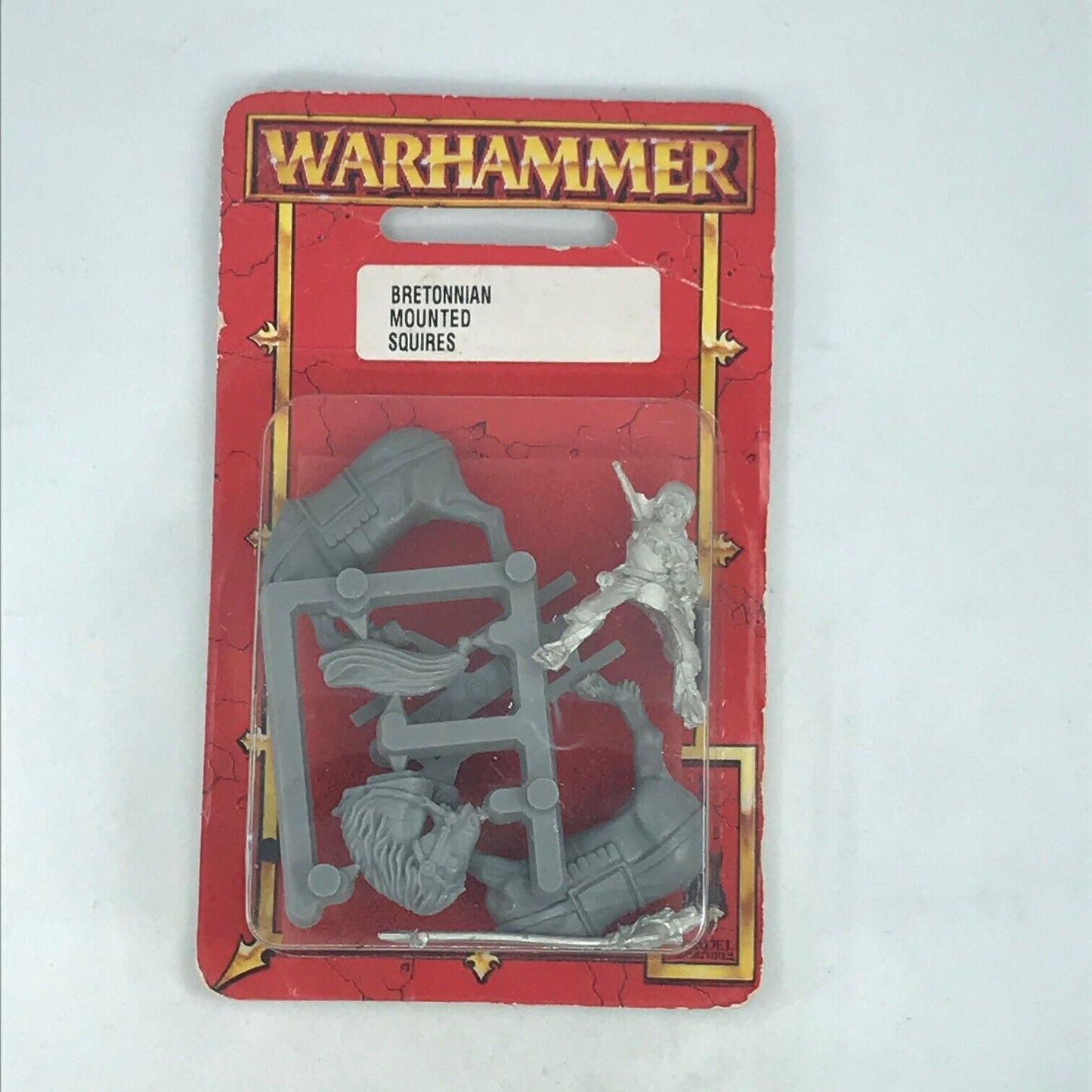 Metal Classic Bretonnian Mounted Squire Blister - Warhammer Fantasy C986