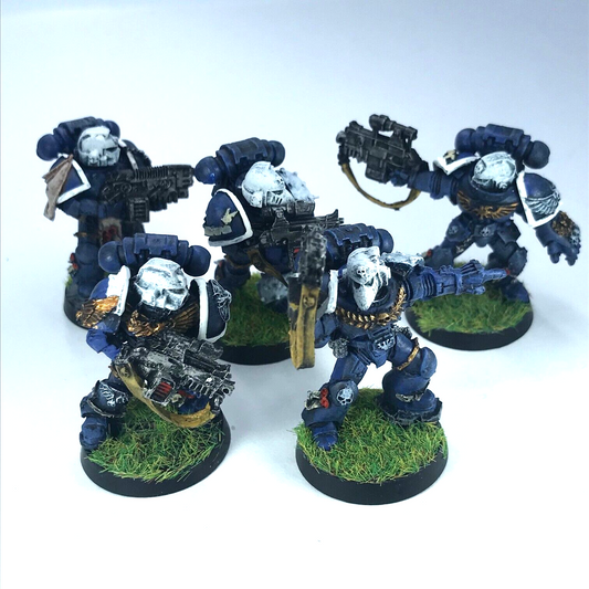 Classic Space Marine Ultramarine Veteran Squad - Painted - Warhammer 40K C2811