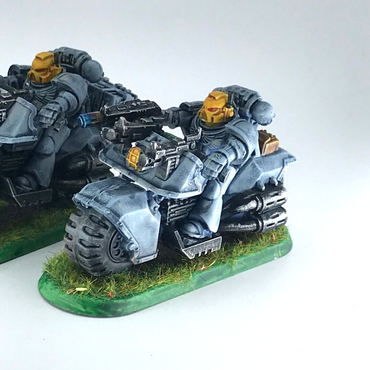 Space Wolves Bike Squad - Warhammer 40K Games Workshop Painted C4473