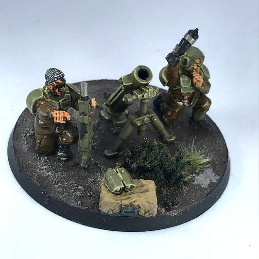 Imperial Guard Cadian Mortar Team Astra Militarum - Painted Warhammer 40K C3889