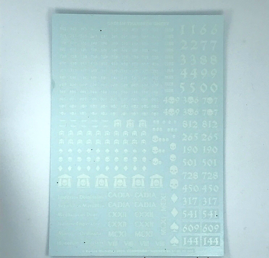 Cadian Imperial Guard Astra Militarum Transfer Sheet - Warhammer 40K T103