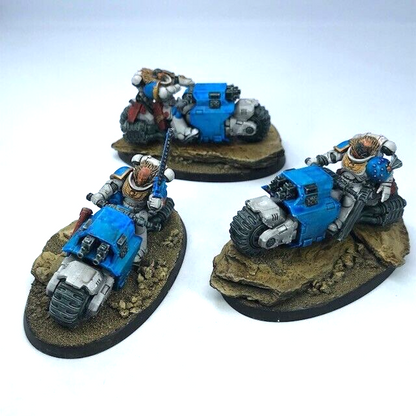 Outriders Bike Squad Primaris Space Marines - Painted - Warhammer 40K BOX116