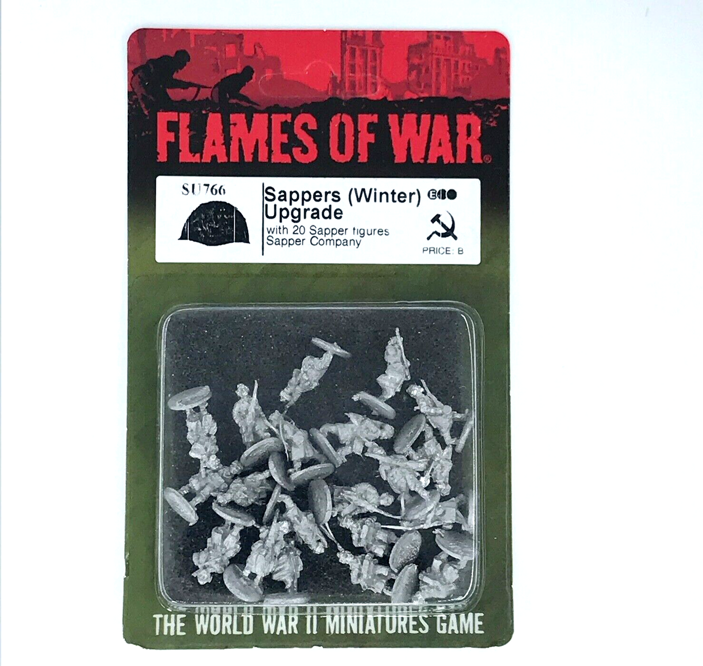 WW2 Soviet Sapper Engineers (winter upgrade) - Blister - Flames of War C408