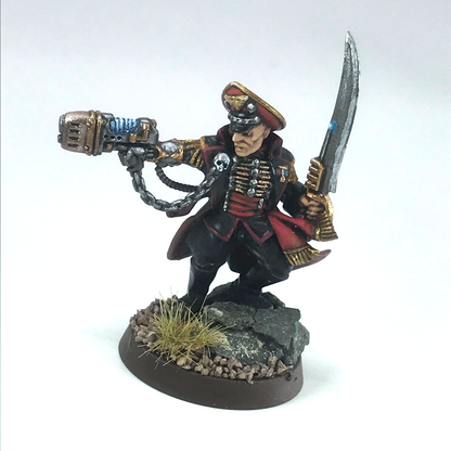 Commissar Imperial Guard Astra Militarum - Painted - Resin - Warhammer 40K X3884