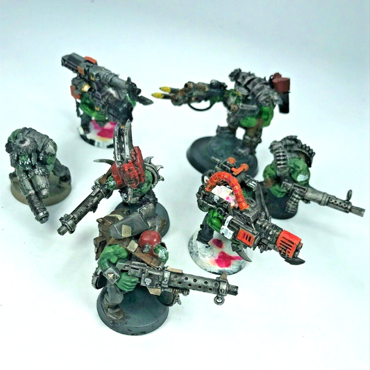 Part Converted Space Orks with Heavy Weapons - Warhammer 40K C2178