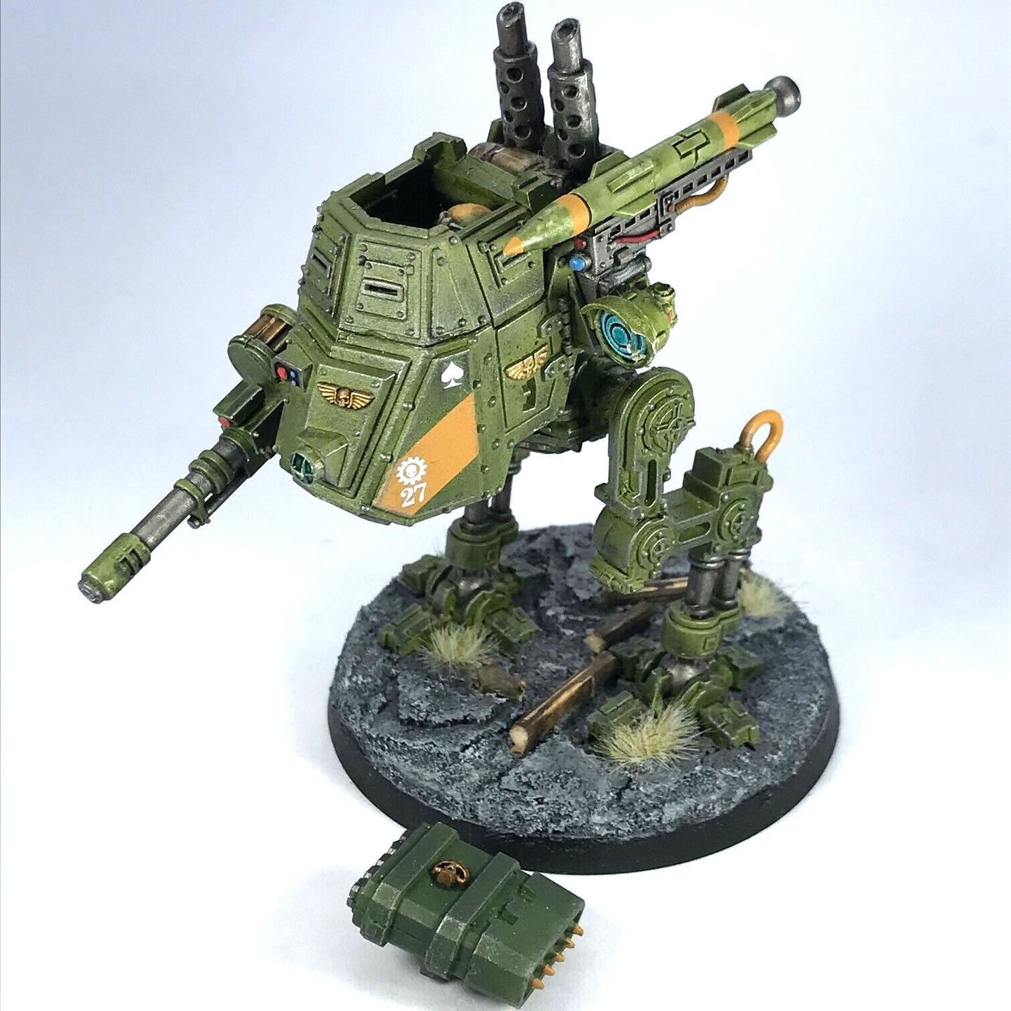 Imperial Guard Sentinel Walker - Magnetised - Painted - Warhammer 40K C3485