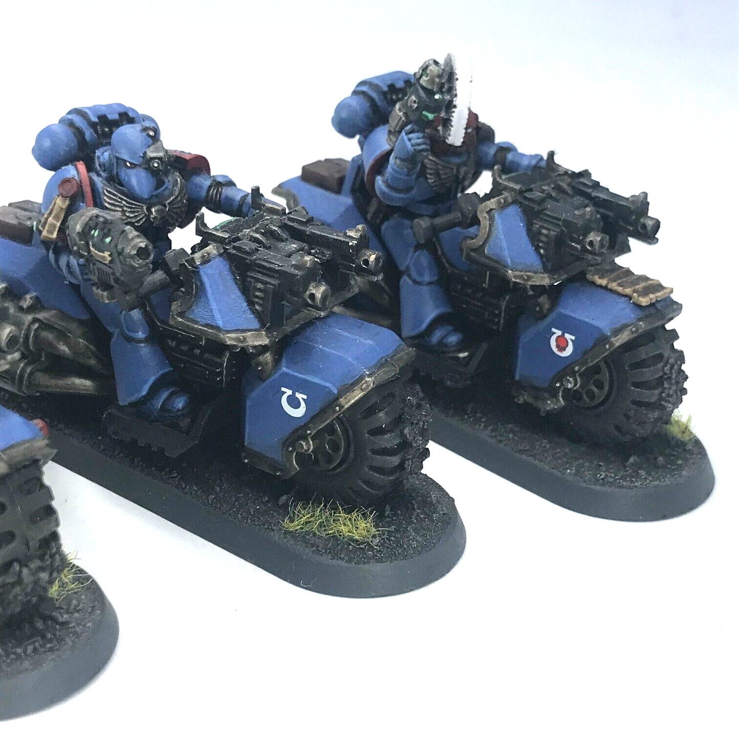 Classic Bike Squad Ultramarines Space Marine - Painted - Warhammer 40K C523