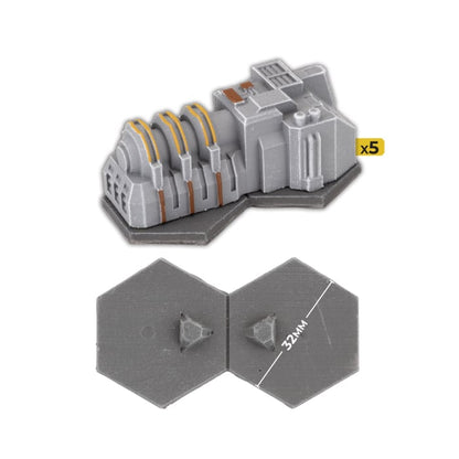 Pre-order: Forward Operating Base: Generator Farm - Pre-Painted Terrain - Hextech - Brand New