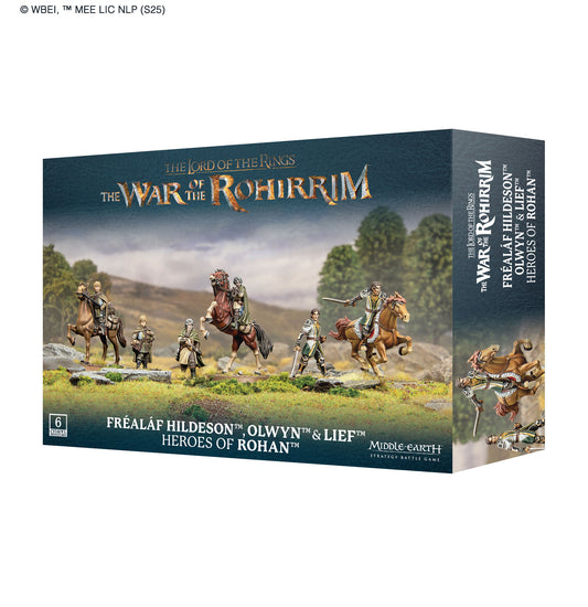 Pre-order: Fréaláf Hildeson Olwyn and Lief Heroes of Rohan MESBG - Warhammer Games Workshop