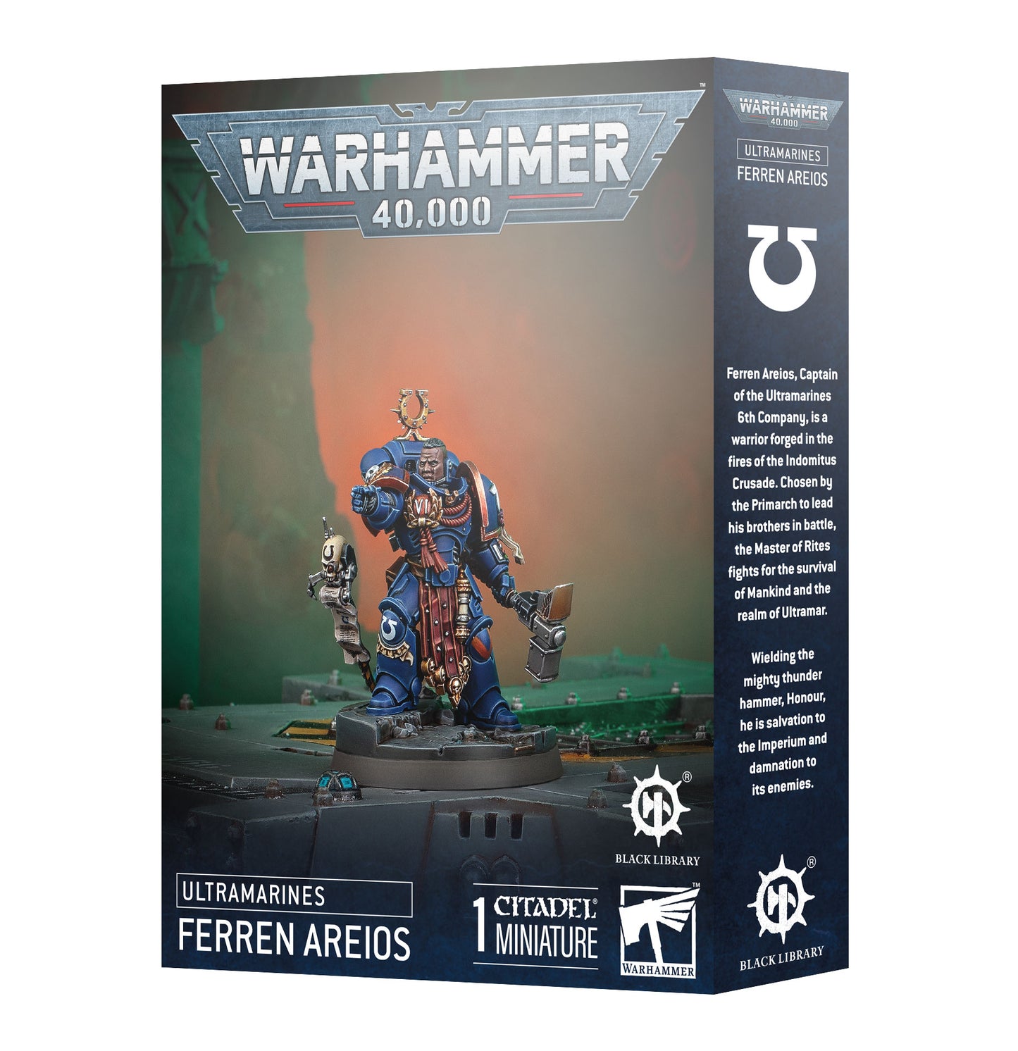Pre-order: Captain Ferren Areios - Ultramarine - Black Library Miniature