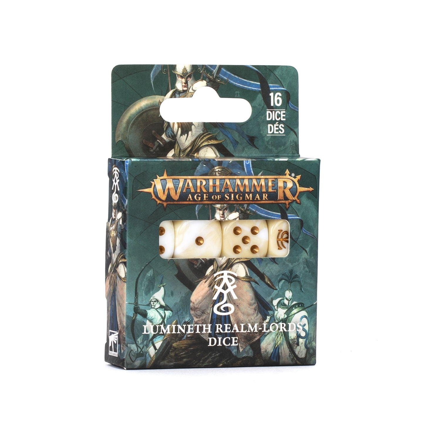 Lumineth Realmlords Dice Set - Age of Sigmar - Games Workshop - Brand New