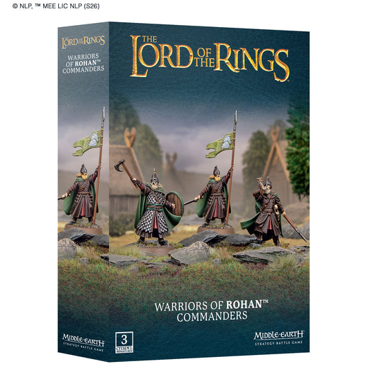 Pre Order: Warriors of Rohan Commanders - Rohan - Warhammer Middle Earth - Brand New