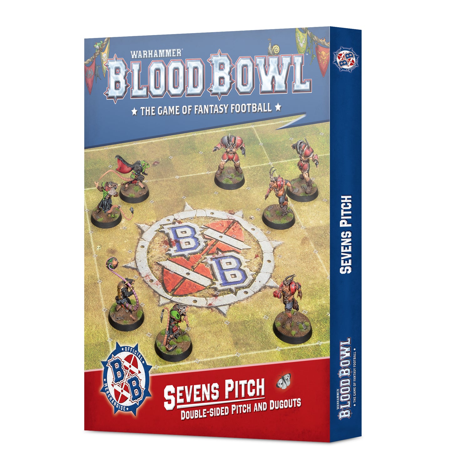 Pre Order: Sevens Double Sided Pitch & Dugouts - Blood Bowl - Games Workshop - Brand New