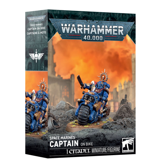 Pre Order: Captain On Bike - Space Marines - Warhammer 40k - Brand New