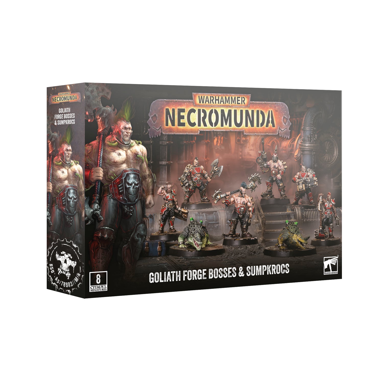 Pre Order: Necromunda: House Goliath Forge Bosses & Sumpkrocs - Necromunda Warhammer 40K - Brand New