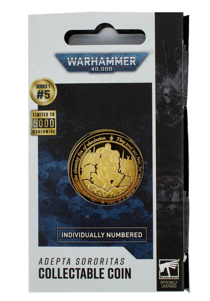 Pre Order: Warhammer 40,000: Sisters Of Battle Collectible Coin - Warhammer Merchandise - Brand New