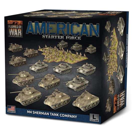 M4 Sherman Tank Company - Late-War -  Flames of War - Brand New