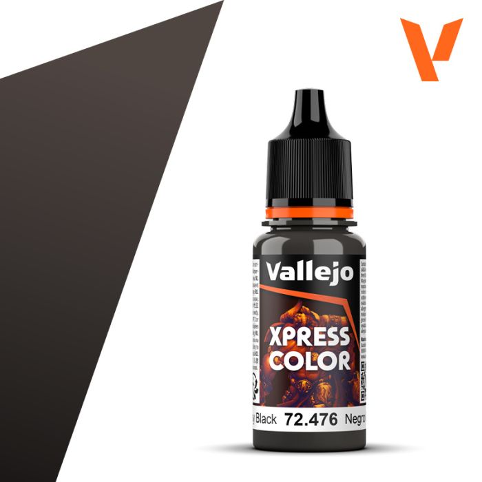 Greasy Black - Xpress Colour Range 18ml - AV Vallejo Paints