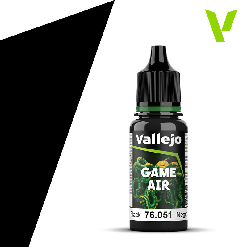 Black - Game Air Range 18ml - Vallejo