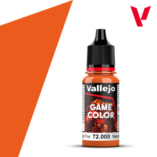 Orange Fire - Game Colour Range 18ml - AV Vallejo Paints