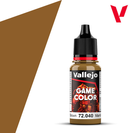 Leather Brown - Game Colour Range 18ml - AV Vallejo Paints