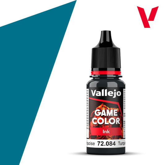 Dark Turquoise Ink - Game Colour Range 18ml - AV Vallejo Paints