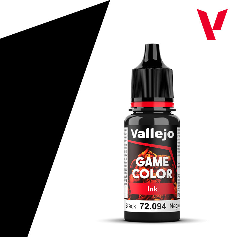 Black Ink - Game Colour Range 18ml - AV Vallejo Paints