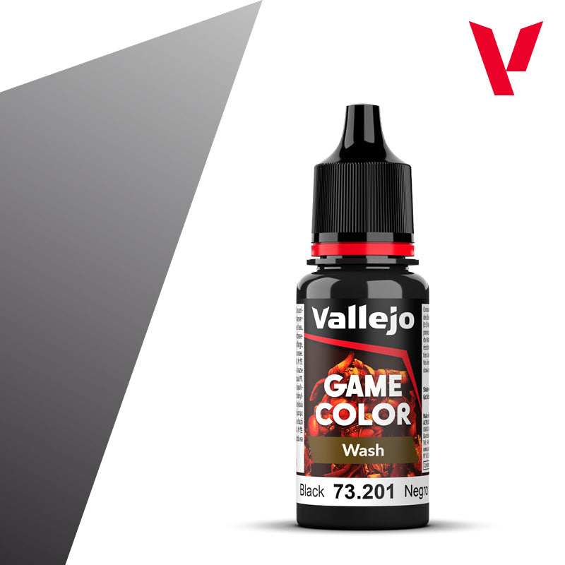 Black Wash - Game Colour Range 18ml - AV Vallejo Paints